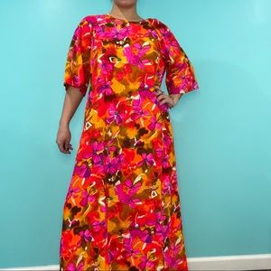 Vintage Floral Dress